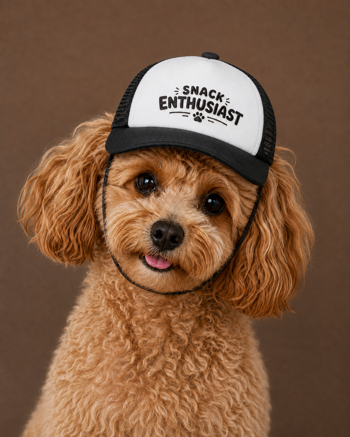 Snack Enthusiast Dog Foam Trucker Hat