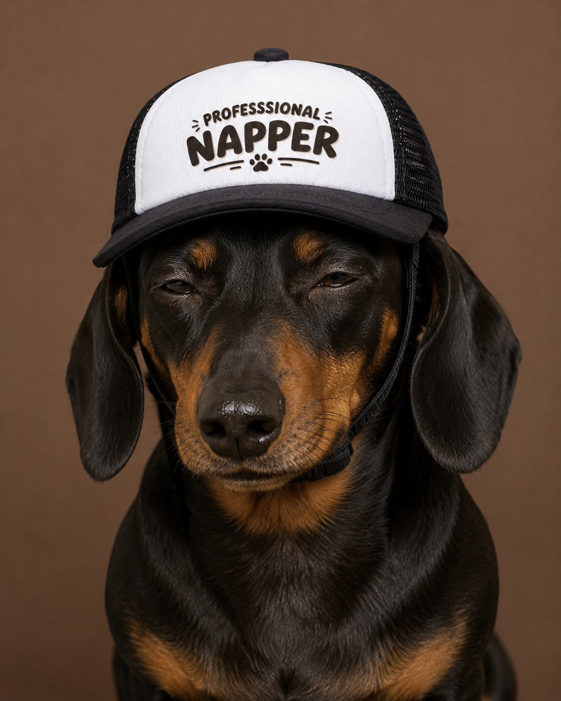 Professional Napper Dog Foam Trucker Hat