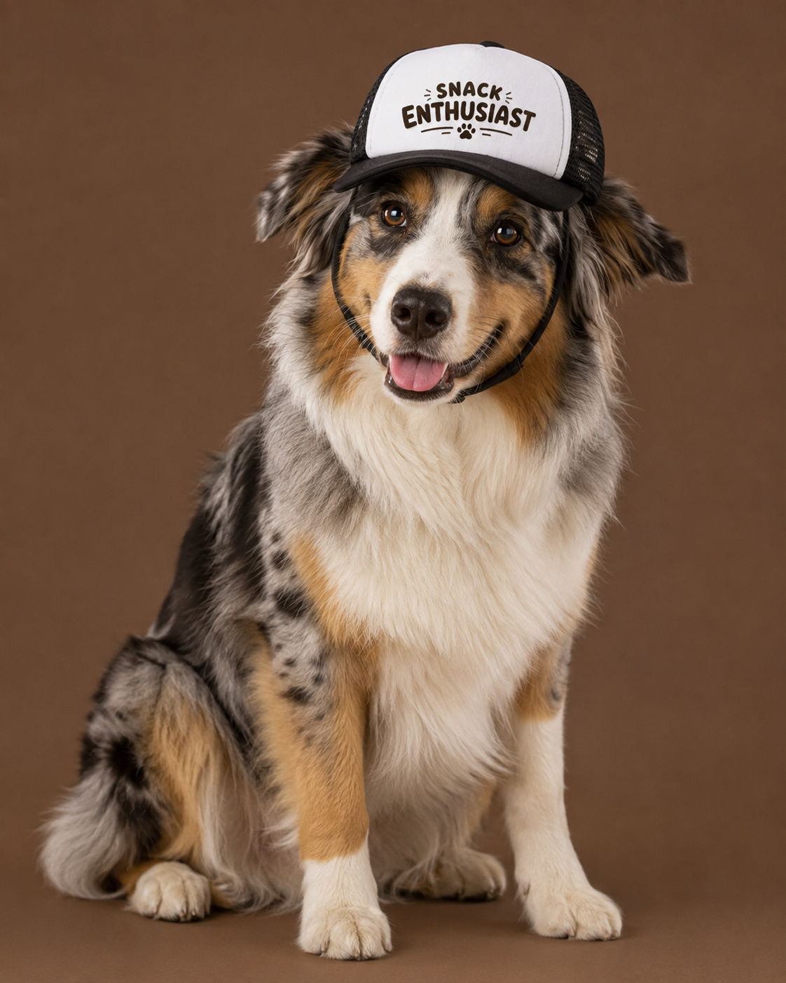 Snack Enthusiast Dog Foam Trucker Hat