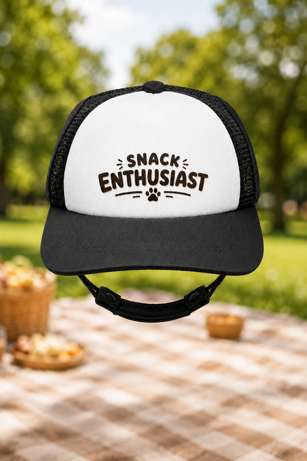 Snack Enthusiast Dog Foam Trucker Hat